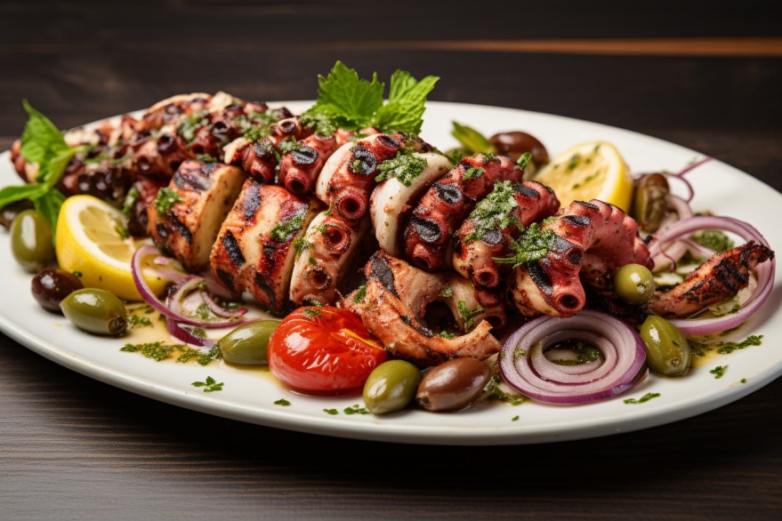 Greek Grilled Octopus The Savory Delight: Exploring the Mediterranean and its Flavors