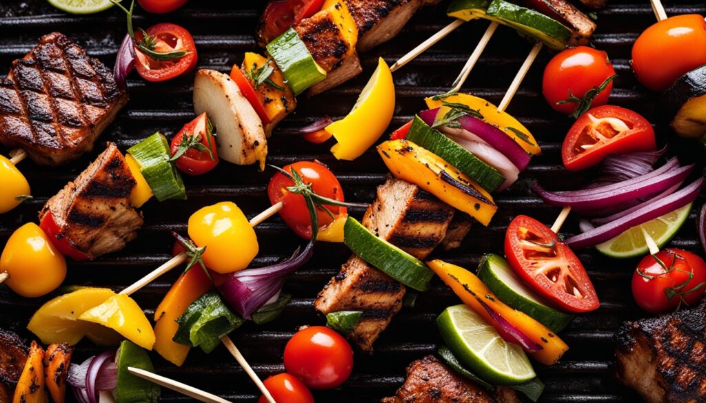 grilled skewers